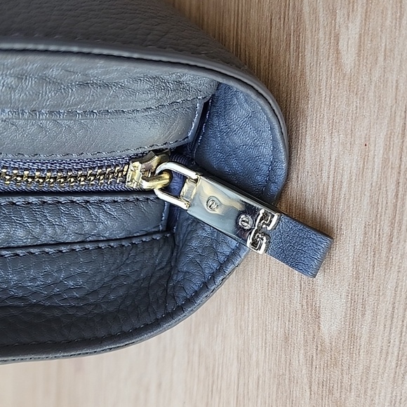 Tory Burch Gray Pebble Leather Tote Bag shoulder bag - Picture 10 of 15